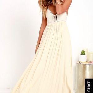Lulus crochet chic maxi dress